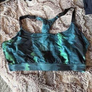 MeUndies Red and Black Patterned Sports/Lounge Bralette